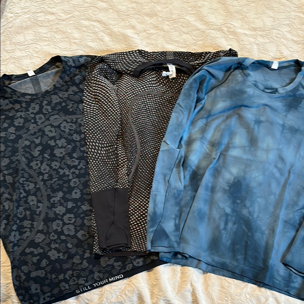 Lululemon Swiftly Tech Long Sleeve, size 12, Lot of 3